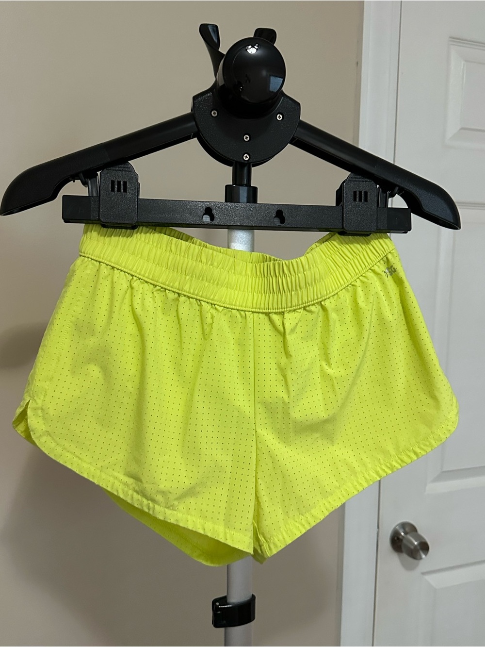 DSG Neon Yellow Athletic Running Shorts XS